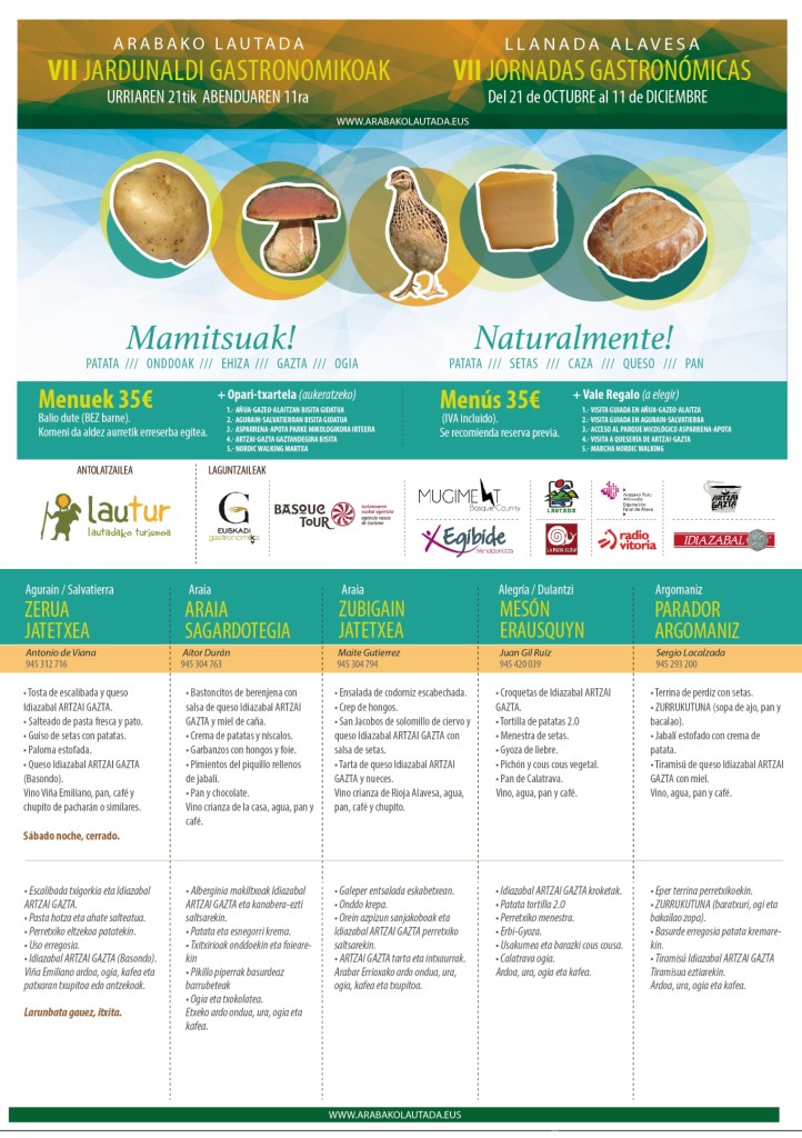 VII Jornadas Gastronómicas 2016 Llanada Alavesa