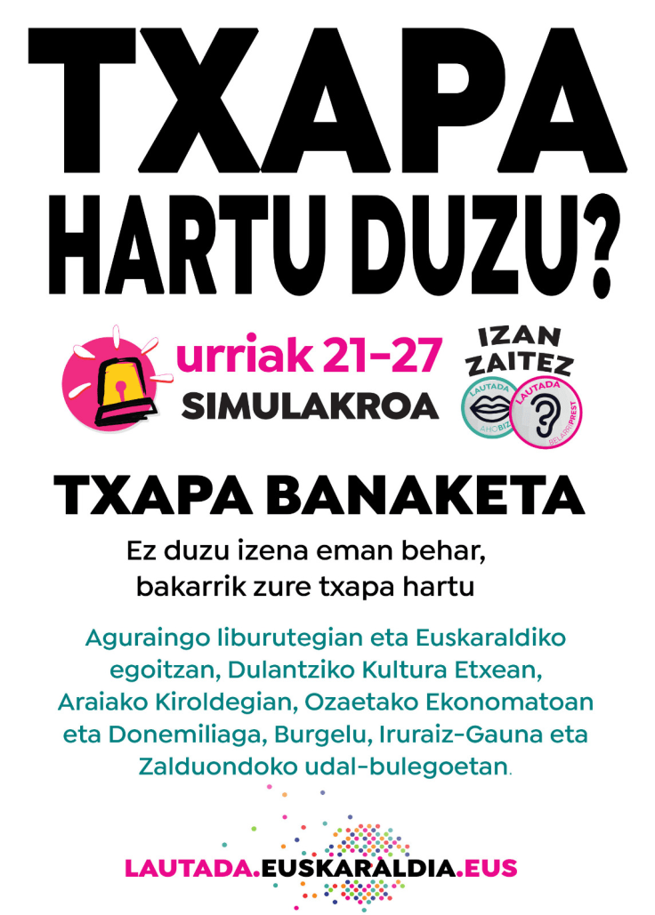 Belarriprest Ahobizi Euskaraldia Simulakroa Lautada