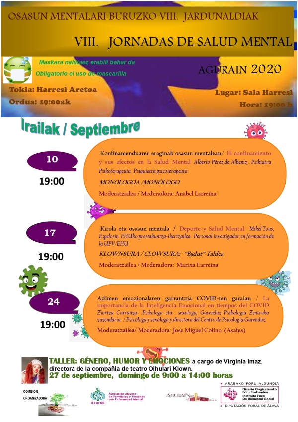 Cartel Jornadas de Salud Mental Agurain
